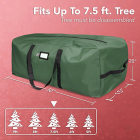 Holiday Cheer storage bag with reinforced handles for easy moving.