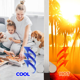 Holikme 32-inch grey foam tube blocks wind and light leakage.
