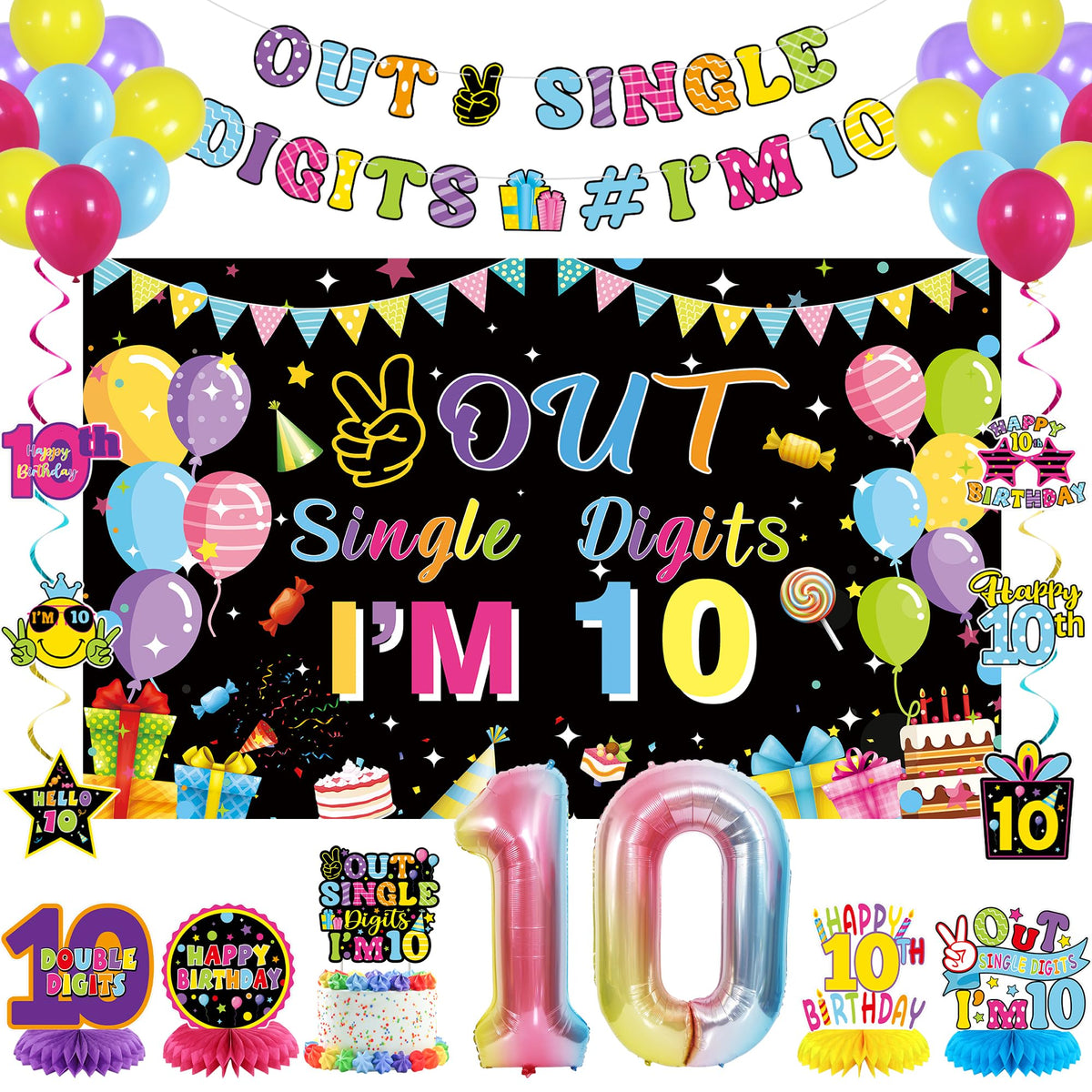 Holkcog ten-year birthday backdrop for vibrant photos.