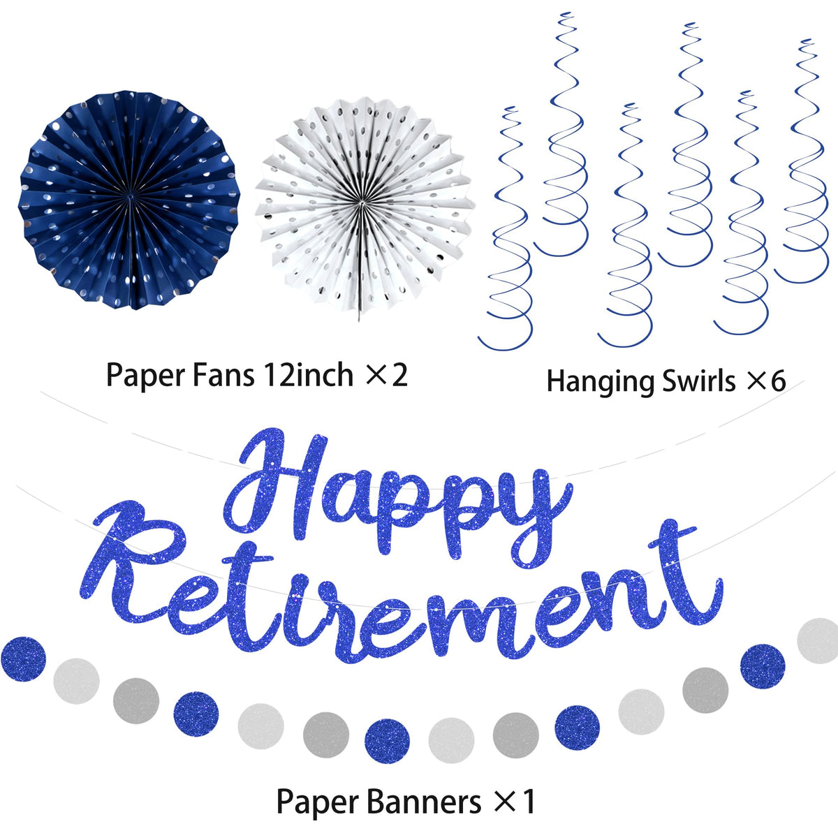 Holkcog 16in silver paper fan provides shimmering accents to elevate party walls.
