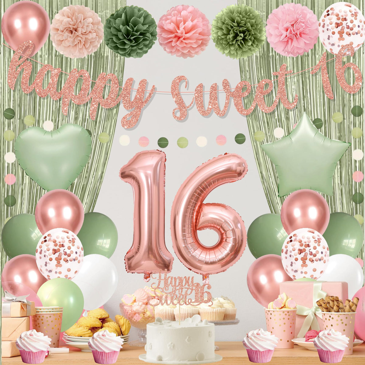 Holkcog 18-inch heart foil balloon enhances romantic birthday decor.