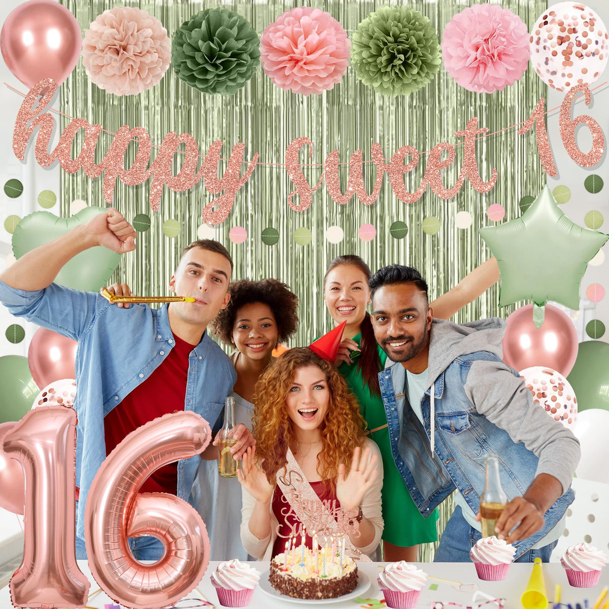 Holkcog 18-inch star foil balloon adds sparkle to photos.