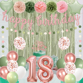 Pink 32-inch 18-digit balloon to highlight the milestone