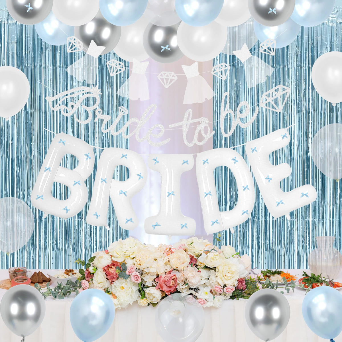 Holkcog blue butterflies add fluttery accents for décor and photos.