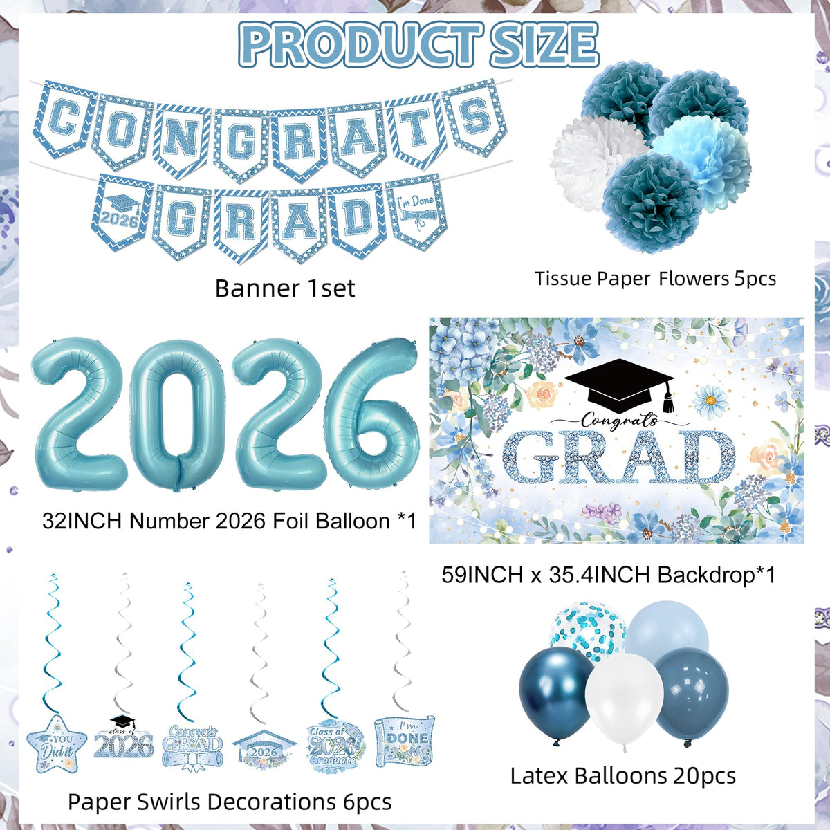 Holkcog blue paper flower balls add elegant dimension to decor.