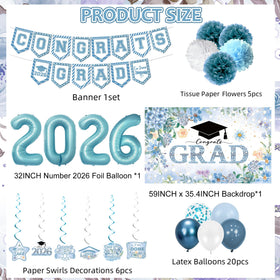 Holkcog blue paper flower balls add elegant dimension to decor.