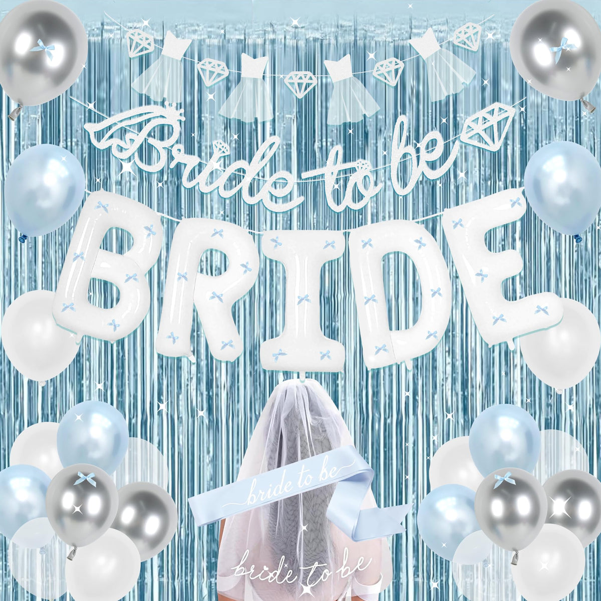 Holkcog bride-to-be banner for a festive bachelorette backdrop.