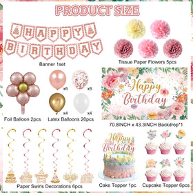 Holkcog pink flower cake toppers decorate cupcakes with floral elegance.