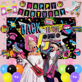 Holkcog pink guitar balloon adds vibrant retro flair