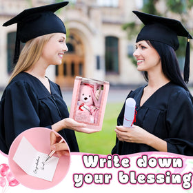 Hollowfly pink gift box with window presents the set elegantly