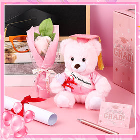 Hollowfly pink graduation theme enhances party ambiance and photo moments