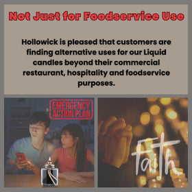 Hollowick clear fuel oil candles in glass votive for clean use