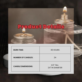 Hollowick liquid candle fuel cells burn clean for restaurant lighting