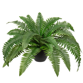 Hollyone fake Boston fern in pot with 35 leaves for versatile indoor outdoor decor