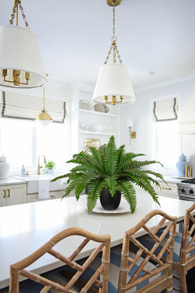 Hollyone fake fern decor for office keeps a fresh look with minimal care.
