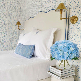 Hollyone artificial hydrangea centerpiece adds color with minimal upkeep.