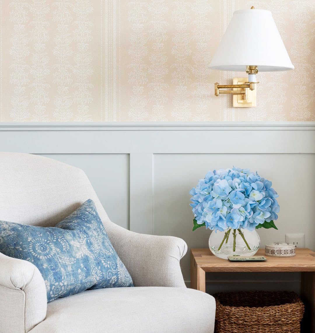 Hollyone hydrangea in vase suitable for office or reception areas.