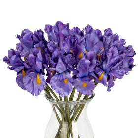 Hollyone Iris artificial flowers bouquet for elegant wedding decor