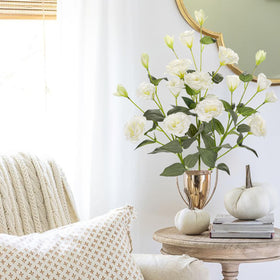 Hollyone 34.5-inch faux flowers ideal for dramatic floor vases and party tables.