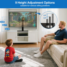 HOLMAXD heavy-duty 110 lb capacity supports bigger TVs with confidence.