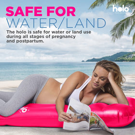 HOLO raised rim and tummy area provide hip and lower back support.