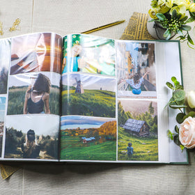 Holoary dark green cover conveys a timeless, family-friendly look.