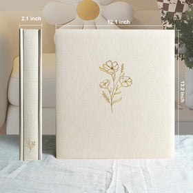 Inside pockets protect photos with acid-free quality for longevity.