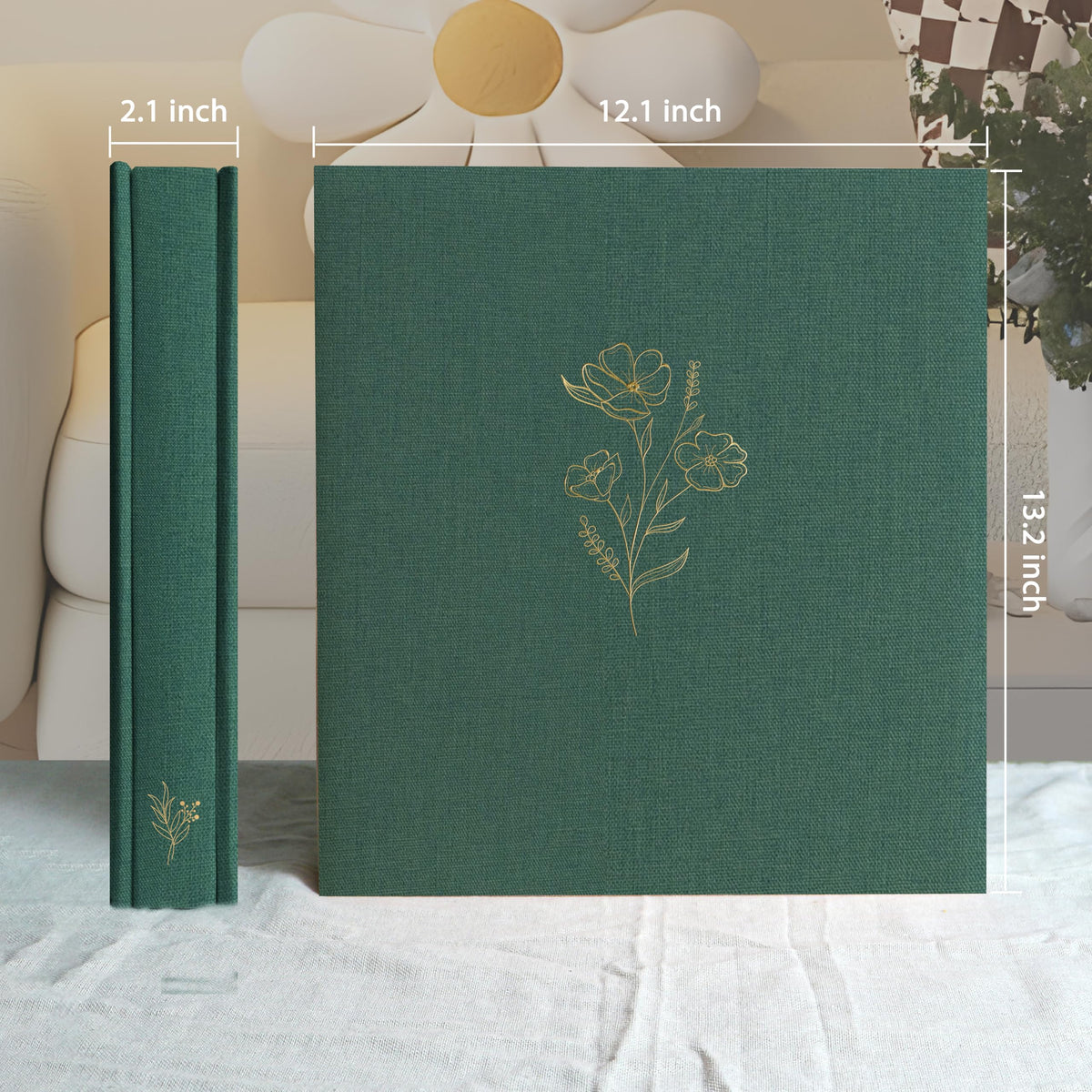 Holoary photo album open pages show five photos per page for organized memories.