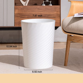 HOLTPHILI white trash can, wipe-clean surface for fast care.