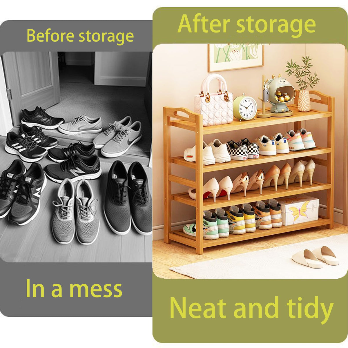Entryway design with HOLTPHILI rack fitting neatly into a compact space