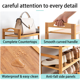 Side view of HOLTPHILI rack highlighting raised laminate edges to prevent slips