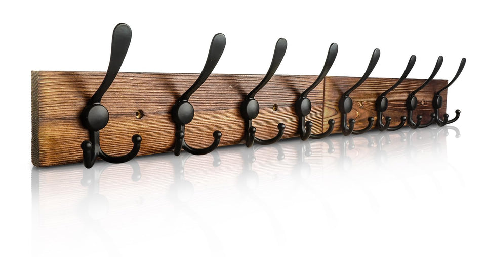 Homagic coat rack wall mount showcases sturdy design for entryways.