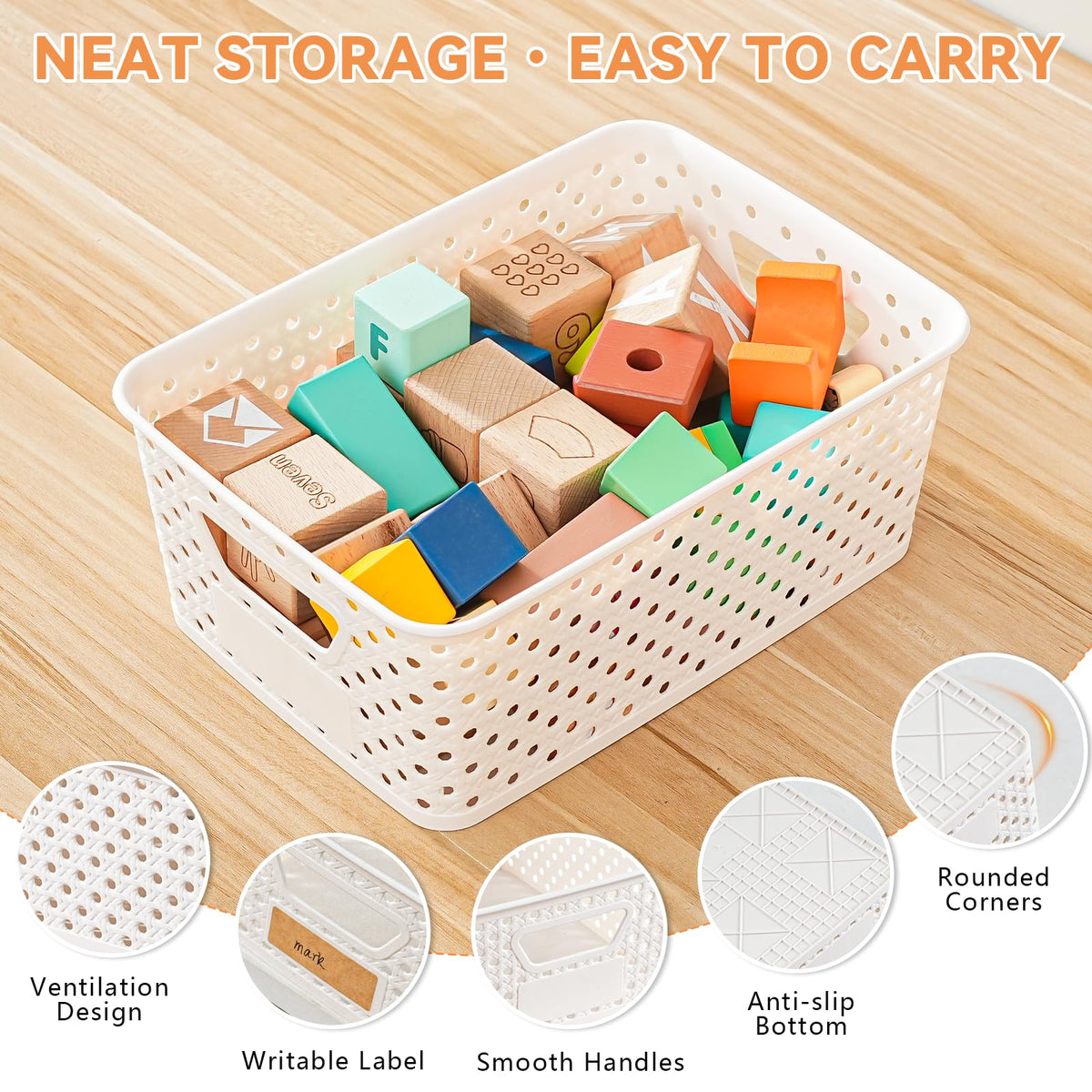 Homaigie 12-pack fits kitchen, closet, and office organization.