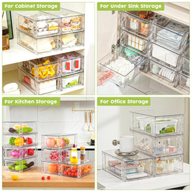 Homaigie 6Pack bathroom storage keeps small items tidy and accessible.