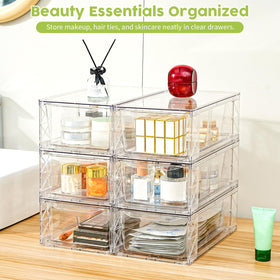 Homaigie 6Pack clear drawer interior view highlights visibility and organization.
