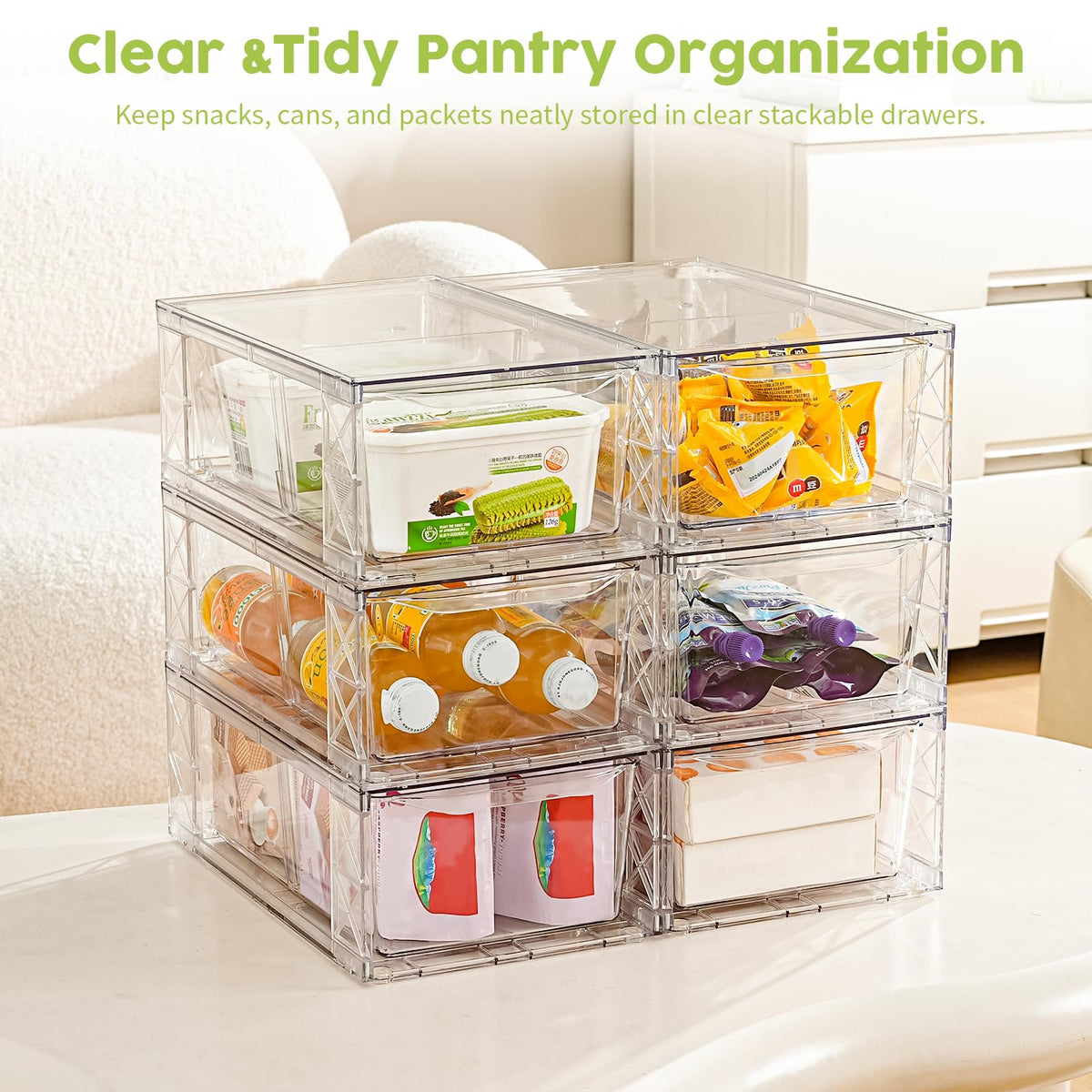 Homaigie 6Pack makeup organization drawer ideal for cosmetics organization.