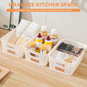 Homaigie baskets with sturdy handles for easy lifting.