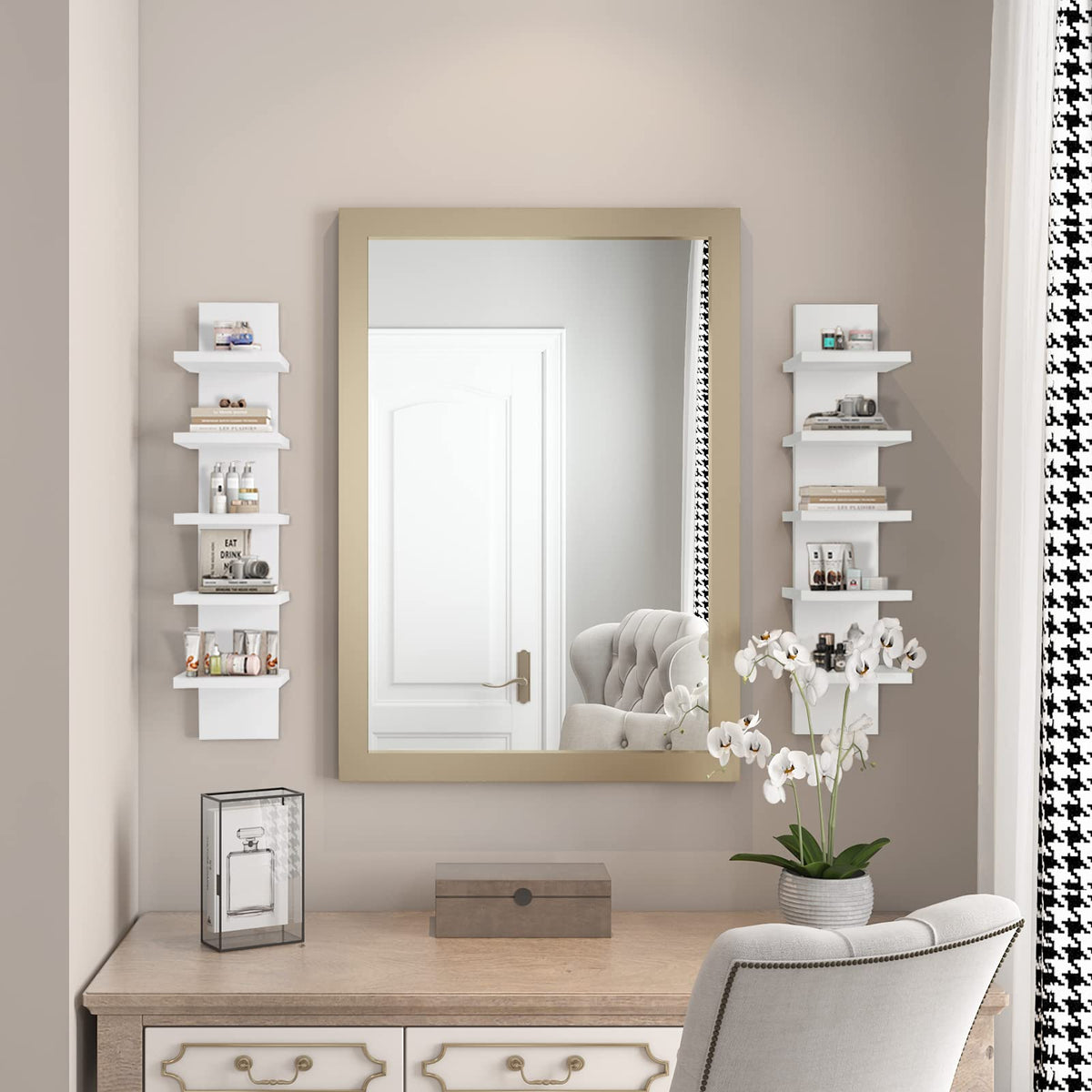 Homaterial 5 Tier Wall Shelf Unit bedroom decor enhances personal space with vertical storage