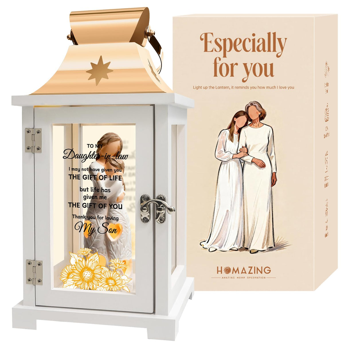 Homazing daughter-in-law lantern placed at home adds warmth and charm.