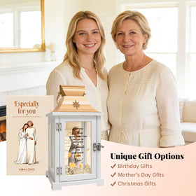 Homazing two-sides lantern shows loving quotes to remind mom daily of your care.