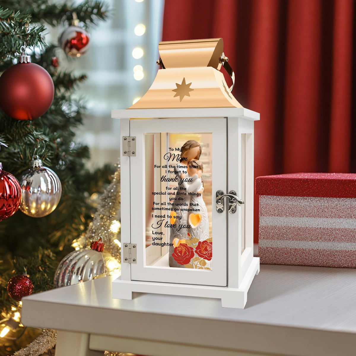 Homazing mom gift lantern supports a meaningful, memorable celebration at home.