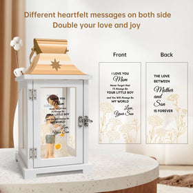 Homazing Mother and Son Lantern inscriptions side view suitable for gift occasions