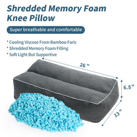 HOMBYS between-legs knee pillow maintains hip spacing for better sleep.