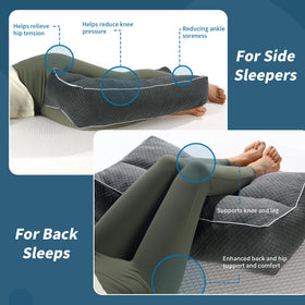 HOMBYS cooling bamboo fabric cover stays soft and breathable for comfort.