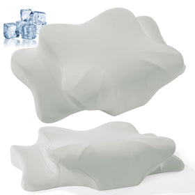 HOMBYS cooling pillowcase for butterfly pillow, two-pack, cools through night use.