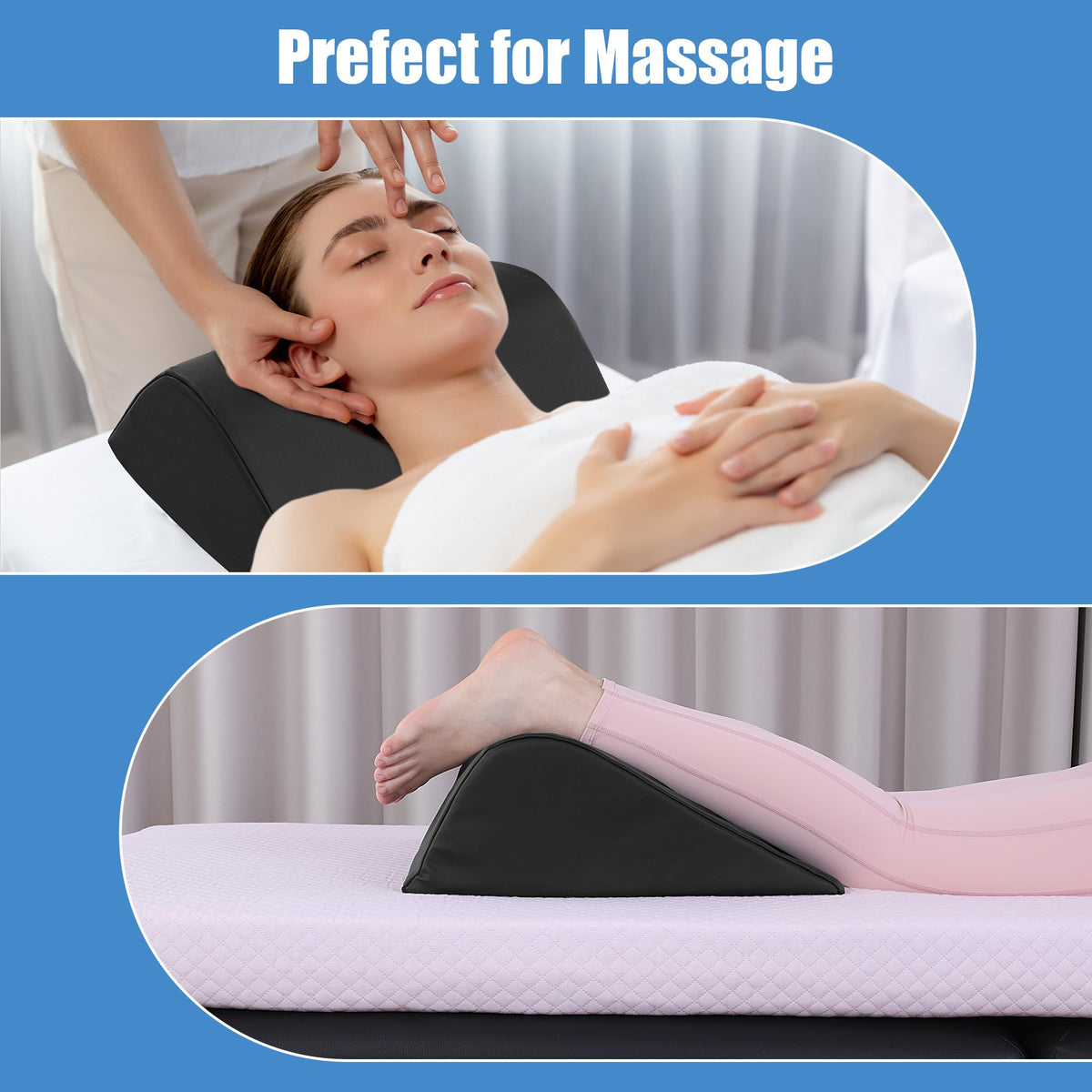 HOMBYS high-density foam maintains shape for reliable support throughout treatments.