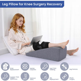HOMBYS leg elevation pillow removable cover enables easy machine washing.