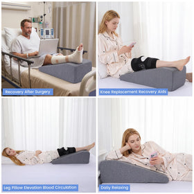 HOMBYS leg elevation pillow easy-clean design supports hygienic recovery routines.