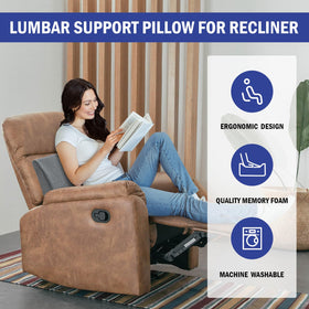 HOMBYS memory foam core contours to the body for steady back support