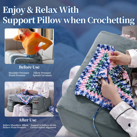 HOMBYS memory foam core provides stable, rebound support for arms and wrists
